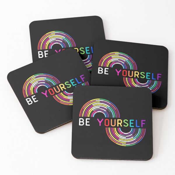Aperçu de l'œuvre Be Yourself LGBT. LGBTQ Pride créée et vendue par Subtle Pride Shop.