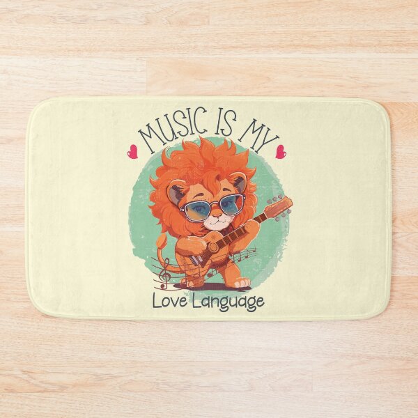 Item preview, Music is my love language - funny saying designed and sold by VichallanStudio.