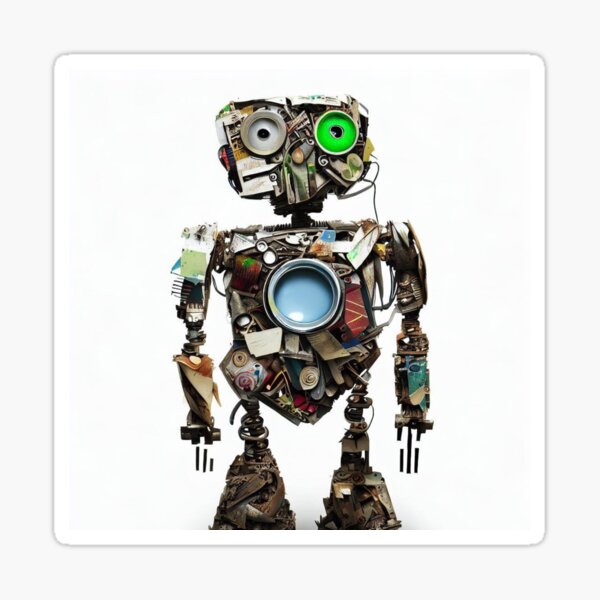 Item preview, Recycled robot designed and sold by Donkey's Salad.