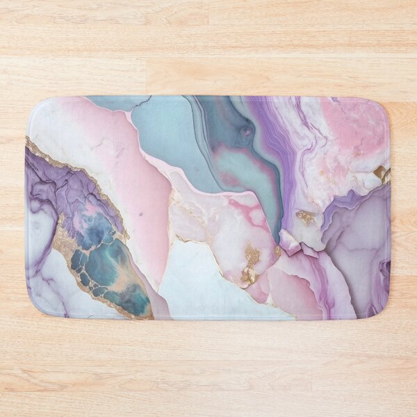 Item preview, Liquid abstract marble painting background print with a rose blue-gray gold glitter texture.. designed and sold by anytka.