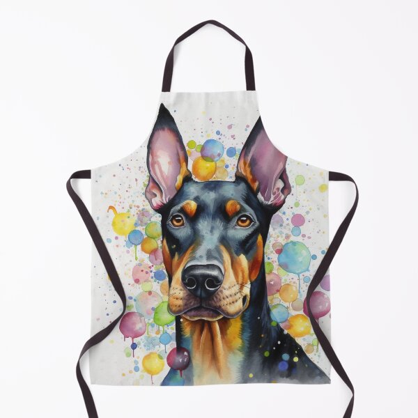 Item preview, Modern Colorful Dobermann Dog Art by Bodhi designed and sold by artbybodhi.