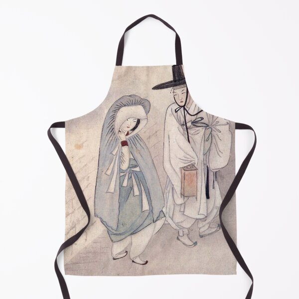 Item preview, Korean Painting Minhwa Two Lovers under Moonlight designed and sold by tangerinemars.