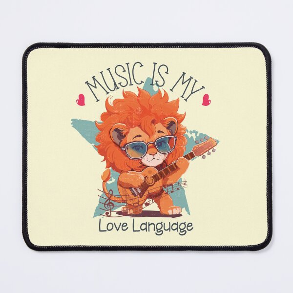 Item preview, Music is my love language - funny saying designed and sold by VichallanStudio.