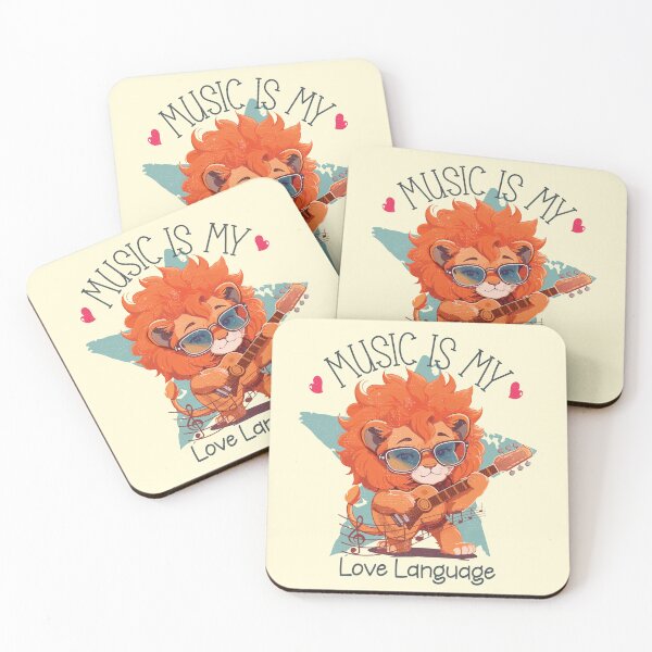 Item preview, Music is my love language - funny saying designed and sold by VichallanStudio.