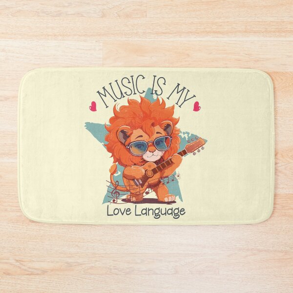 Item preview, Music is my love language - funny saying designed and sold by VichallanStudio.