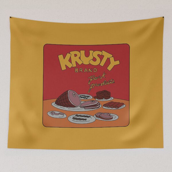 Aperçu de l'œuvre Produits de porc de marque Krusty sur table créée et vendue par REALsaintpetty.