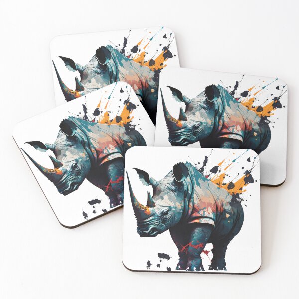 Item preview, Black Rhino, Rare and Majestic Animal designed and sold by MVDigitalArt.