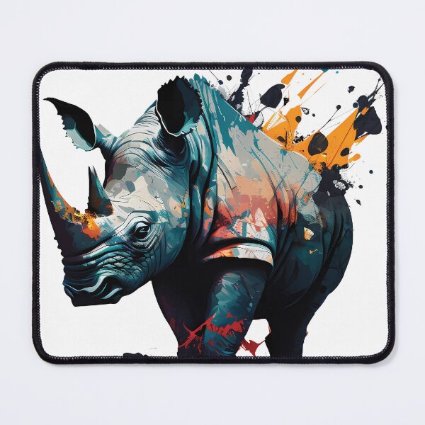 Item preview, Black Rhino, Rare and Majestic Animal designed and sold by MVDigitalArt.