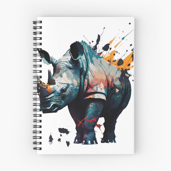 Item preview, Black Rhino, Rare and Majestic Animal designed and sold by MVDigitalArt.