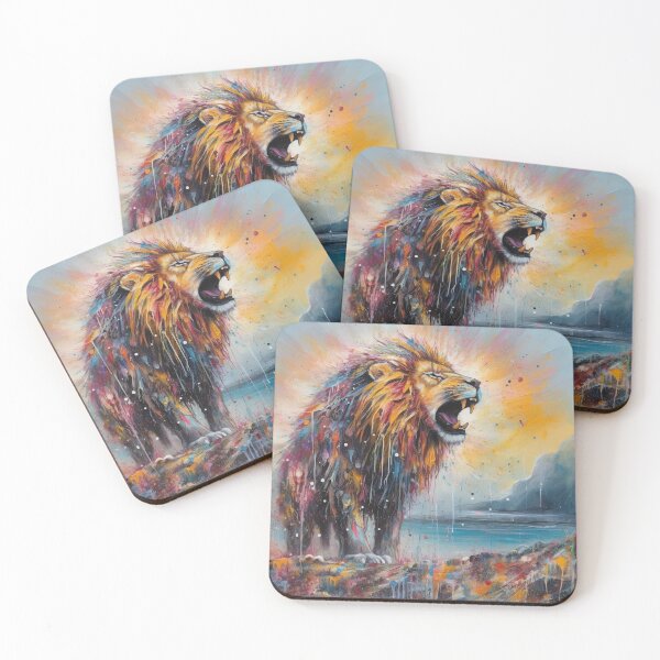 Item preview, Abstract Lion Art by Bodhi designed and sold by artbybodhi.