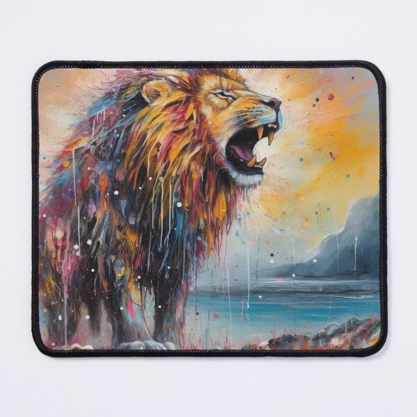 Item preview, Abstract Lion Art by Bodhi designed and sold by artbybodhi.