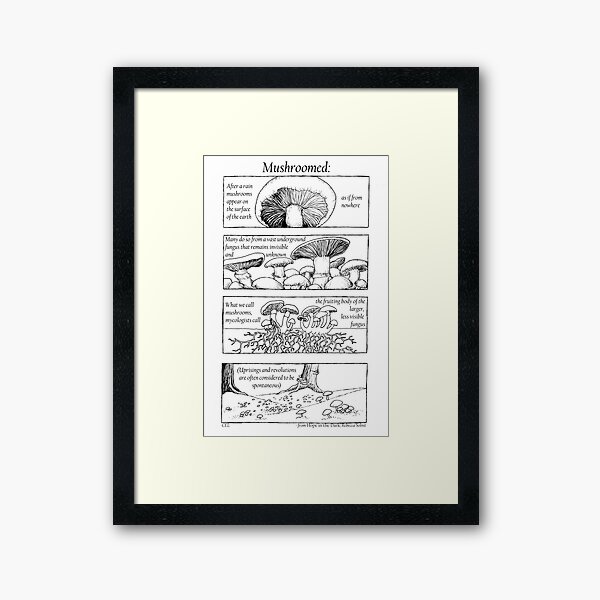 Item preview, Mushroomed Rebecca Solnit Comic designed and sold by quakeandquiver.