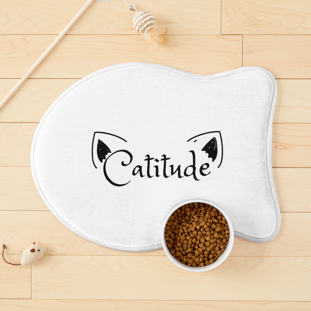 Catitude cool funny writing ears cat ears 