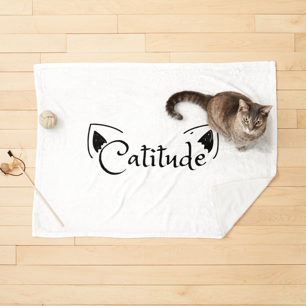 Catitude cool funny writing ears cat ears 