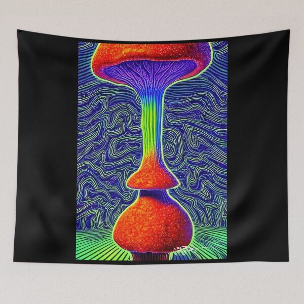 Artikelvorschau, Mushroom Psilocybin Vibrant Vibes 3 entworfen und verkauft von Benito Del Ray.