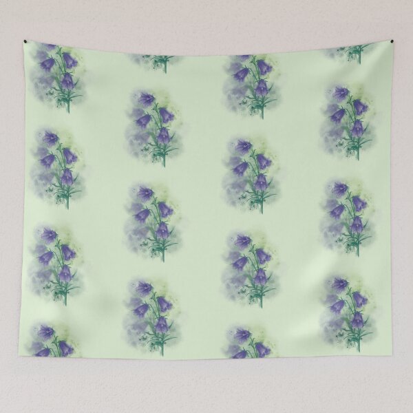 Item preview, Campanula wild flower designed and sold by ArtbySvetik.