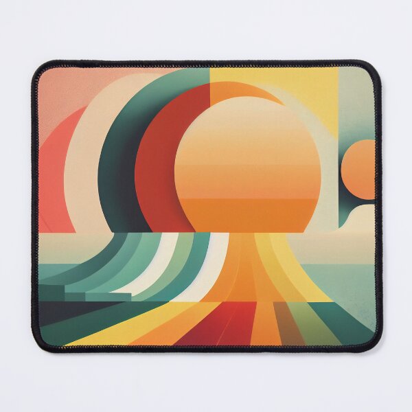 Item preview, Background in 60s, 70s, 80s style. Wallpaper or poster blank. Geometric shapes. designed and sold by anytka.