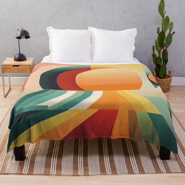 Item preview, Background in 60s, 70s, 80s style. Wallpaper or poster blank. Geometric shapes. designed and sold by anytka.