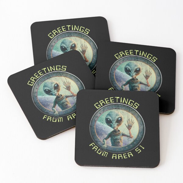 Item preview, Alien Greeting, I believe in aliens, Area 51 Ufo designed and sold by Yes-Monkey.