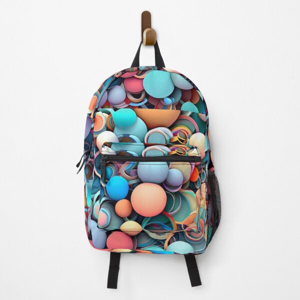 Item preview, abstraction interpenetrating colored circles and circles multicolored color play designed and sold by JaroDesign2023.