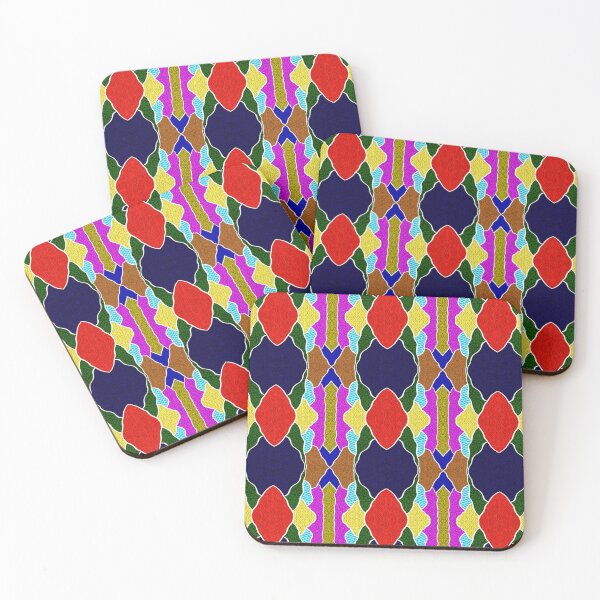 Item preview, Bohemian Fusion: A Colorful Geometric Artwork Inspired by Tribal Design designed and sold by chuckletuckle.