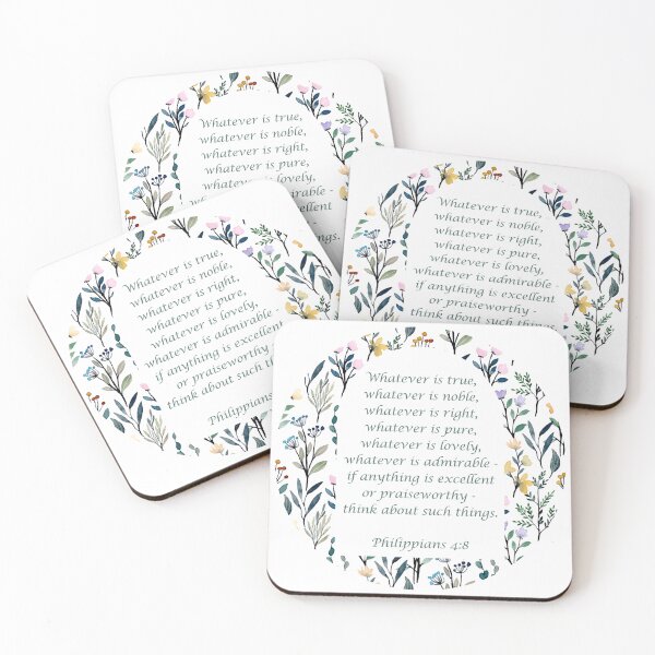 Item preview, Philippians 4:8 - Whatever is true, whatever is noble, whatever is right... designed and sold by FlutterByH.