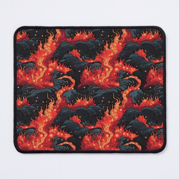 Item preview, Eternal Ember 2: Art Nouveau Vintage Magma Flow designed and sold by Pedra Panda.