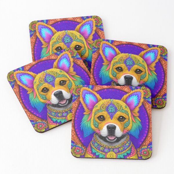 Item preview, Trippy DMT Happy Puppy Dog - Colorful designed and sold by Aaron2610.