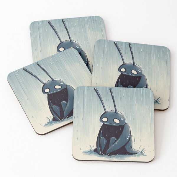 Item preview, Sad insect creature in the rain designed and sold by Donkey's Salad.