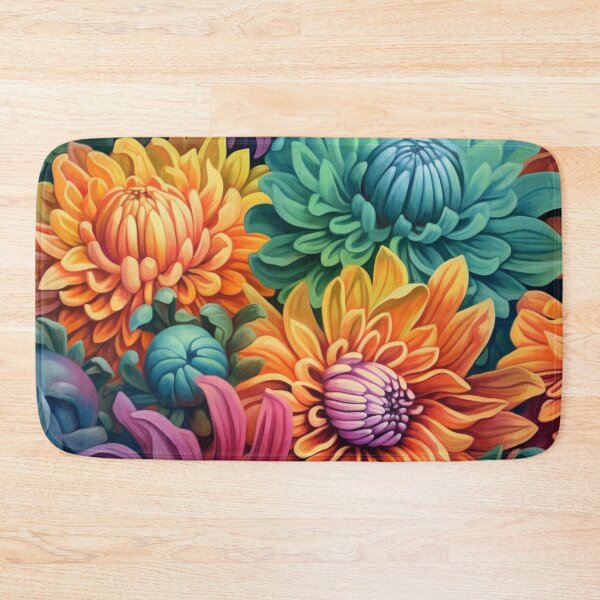 Item preview, Chrysanthemums Pattern 2 designed and sold by BloomBoutiqueTs.