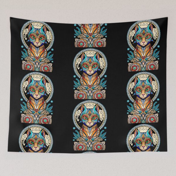 Item preview, Rainbow Tribal Cat designed and sold by ParadoxJane.