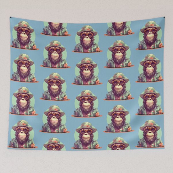 Item preview, A monkey in Hawaii designed and sold by Gillillu.
