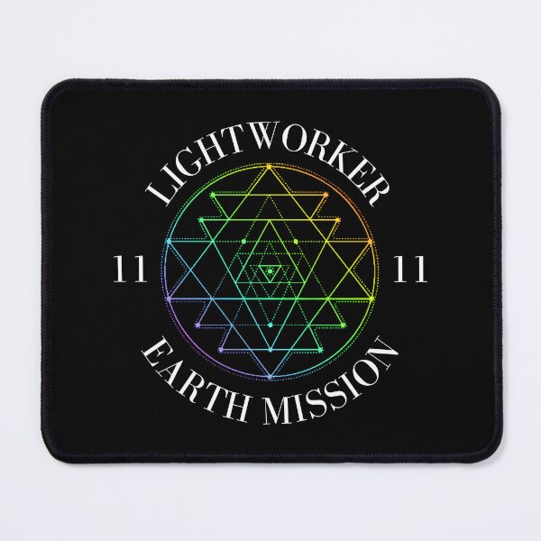 Item preview, Lightworker Earth Mission 1111 Rainbow Sacred Geometry designed and sold by PlanetStarseed.