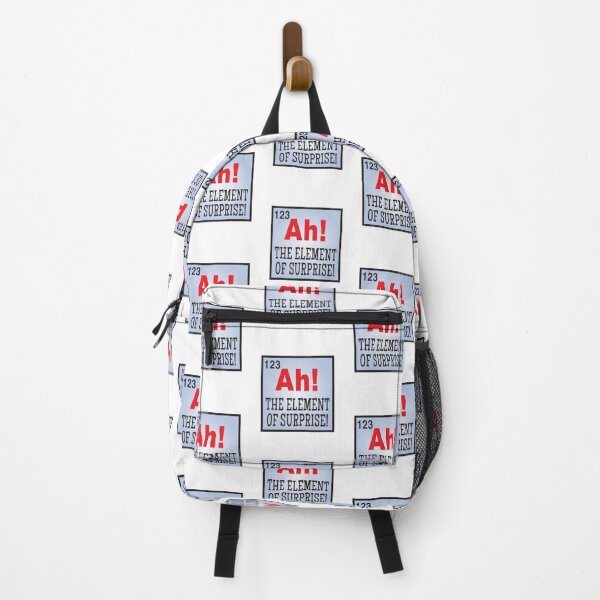 Item preview, 'Ah! The Element Of Surprise!' (White) designed and sold by The Button Gal.