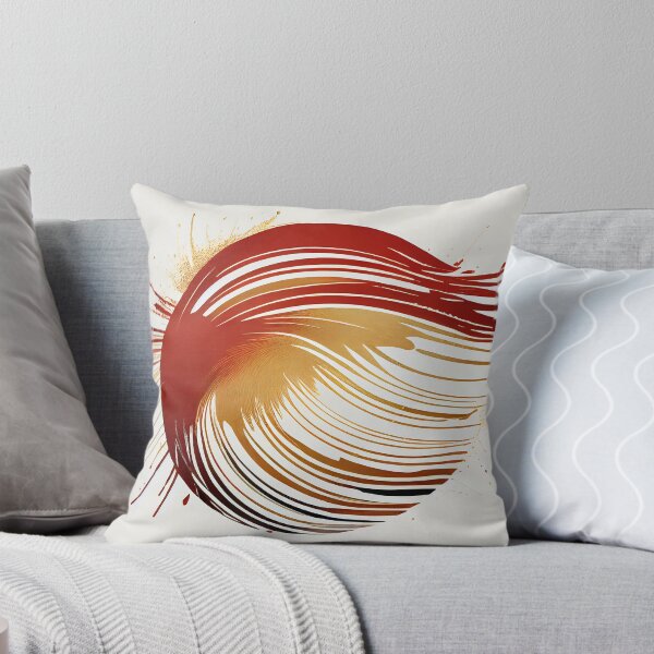 Item preview, Modern poster with minimalist design elements. Red and golden shapes in Boho style. Wall art, home deco. designed and sold by anytka.