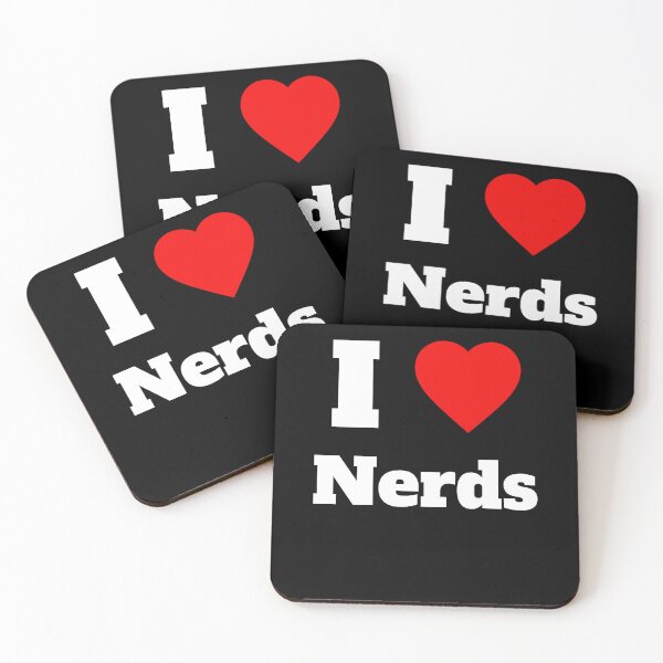 Item preview, I Love Nerds I Heart Nerds designed and sold by BeansHotTees.