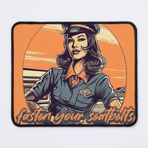 Item preview, fasten your seatbelts Cabin Crew, Flight Attendant, Flight Crew Stewardess designed and sold by AviationArtists.