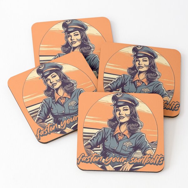 Item preview, fasten your seatbelts Cabin Crew, Flight Attendant, Flight Crew Stewardess designed and sold by AviationArtists.