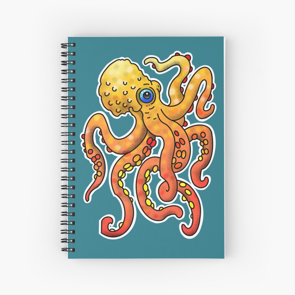 Octopus tattoo, neotraditional style