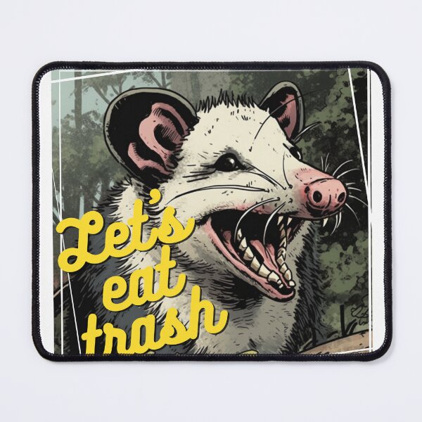 Item preview, opossum let's eat trash designed and sold by CremisArt.
