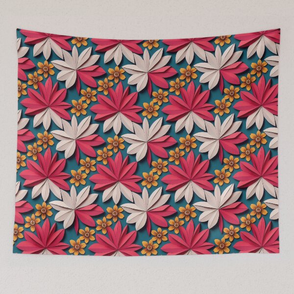 Item preview, Craft paper spring flowers designed and sold by logolegends.