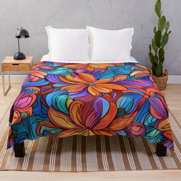 Item preview, Vibrant Flowers Pattern 1 designed and sold by BloomBoutiqueTs.