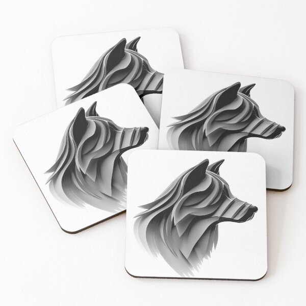 Item preview, Layered art of a wolf designed and sold by MantasDesign17.