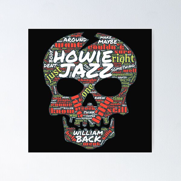 I Hunt Killers Skull Word Cloud Poster