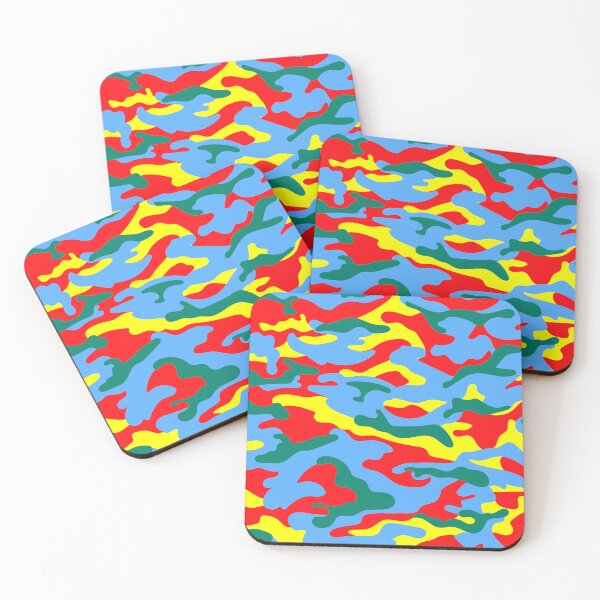 Item preview, Camouflage Seamless Colorful Pattern designed and sold by TheCatmeow2000.