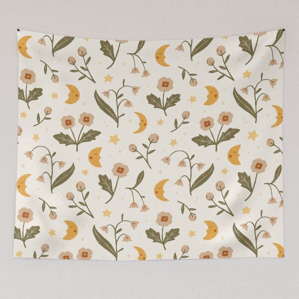 Item preview, Calming Moons and Flowers designed and sold by ohjessmarie.