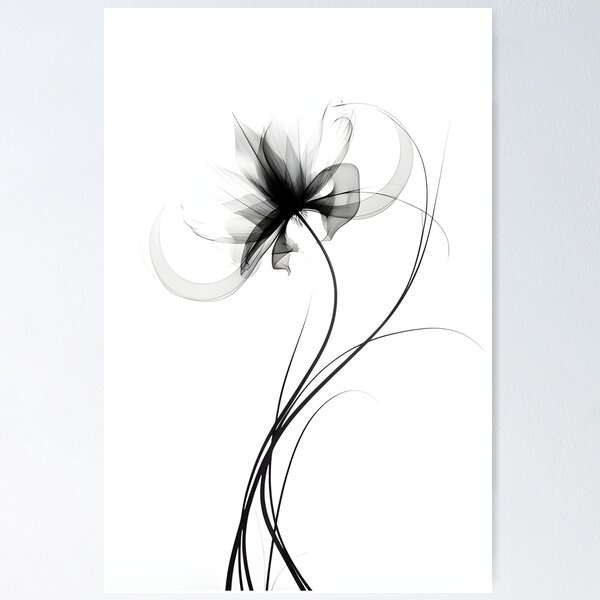 Item preview, Monochromatic Blossoms: Elegant Minimalism Meets the Beauty of Nature designed and sold by PeToCreative.