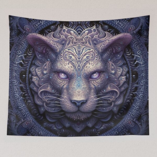 Item preview, Majestic Lion Face with Ornate Structures - Detailed Cameron Gray-Inspired Design designed and sold by RuNT3ntertained.