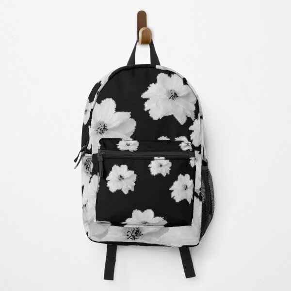 Item preview, WHITE SPRING GARDEN PATTERN  FLOWERS BLACK-WHITE ART  designed and sold by sharlesart.