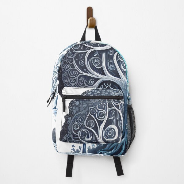 Item preview, Blue tree of life with magic mushrooms. designed and sold by Transelasticart.